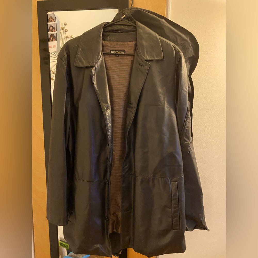 Black Leather Jacket. Robert Comstock. - image 1